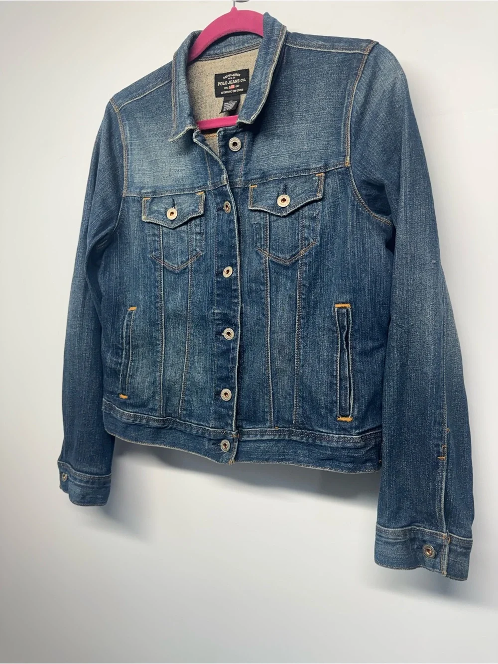 Ralph Lauren Women's Blue Denim Jean Jacket large - Picture 2 of 7